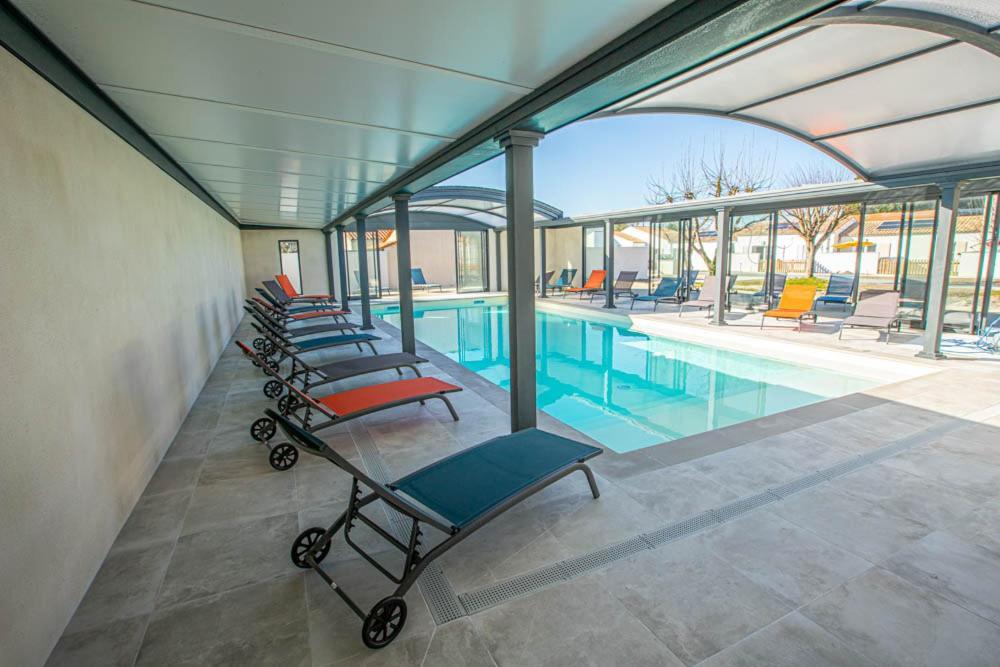Le Vaisseau Maison Avec Piscine/Parking/Wifi/Plages 5Kms 莱马特 外观 照片